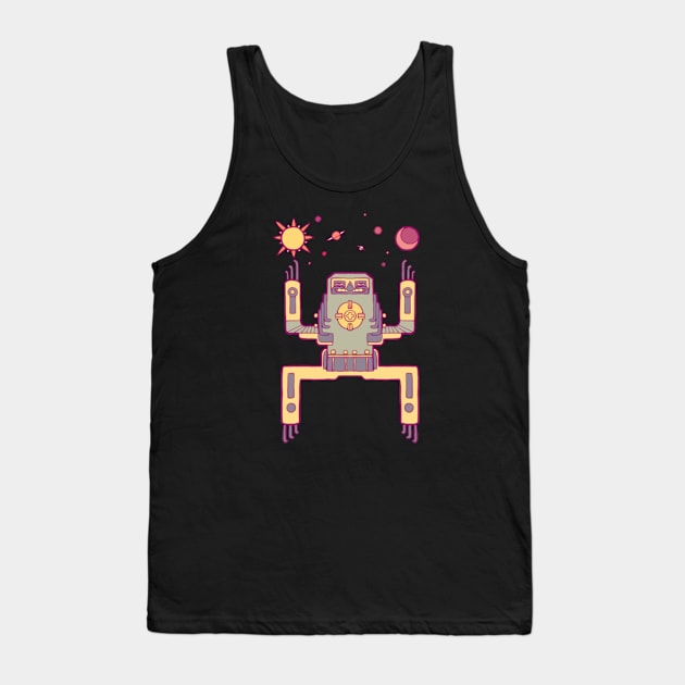 Space Sloth Tank Top by rajibsawami